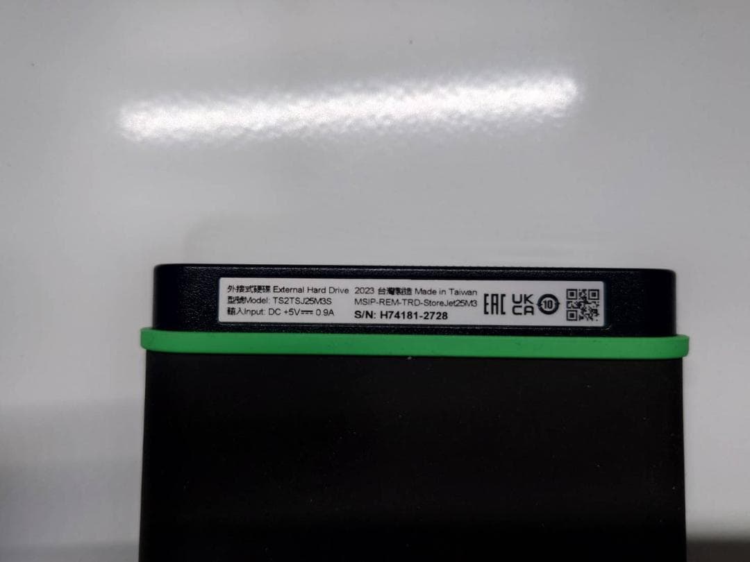 Transcend StoreJet 25M3 外付けHDD 2TB