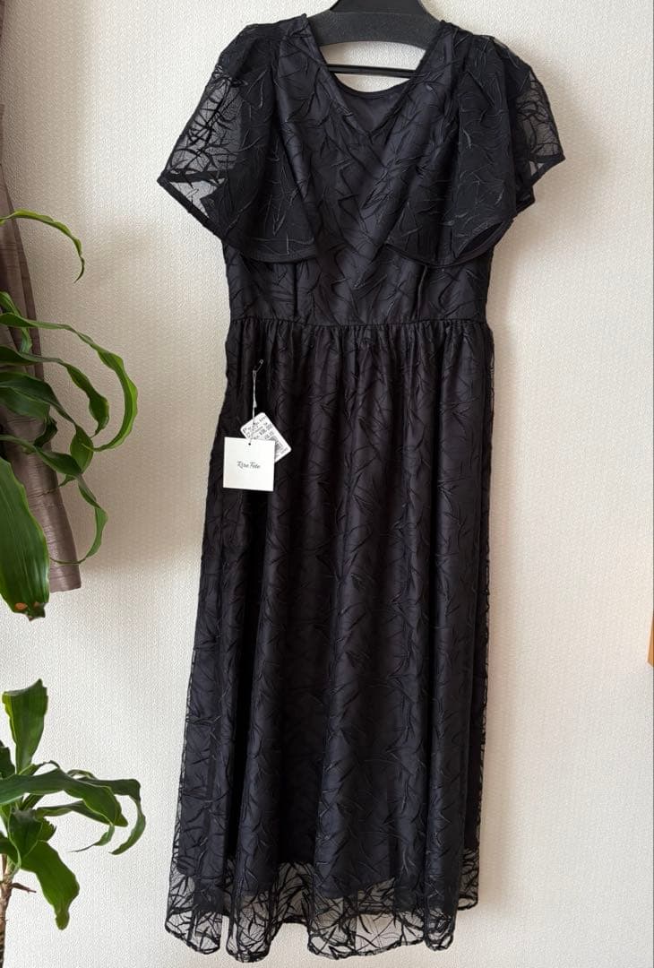 Rire Fete レース刺繍ドレスワンピース 定価38000円 ヤマダヤ