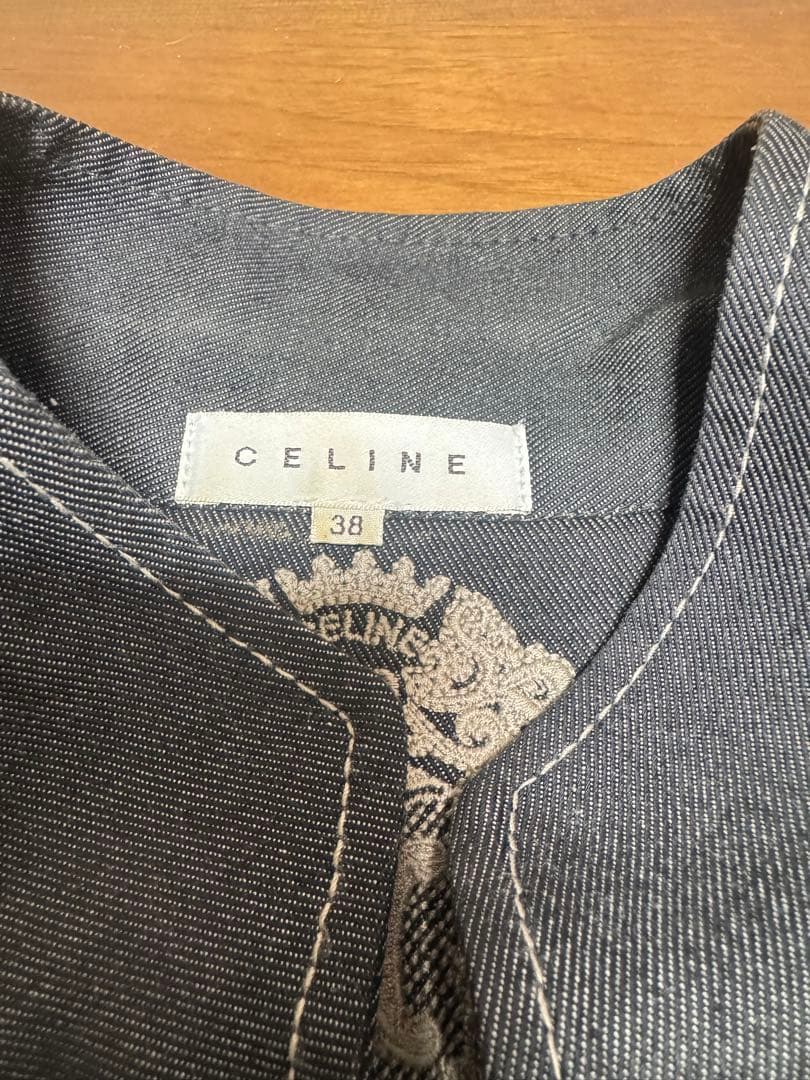 CELINE ダークグレー デニムジャケット