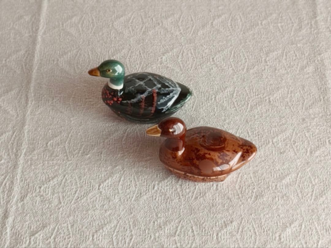 【まーちゃんさま】vintage pot ❀ みどりの鳥 miniテリーヌポット