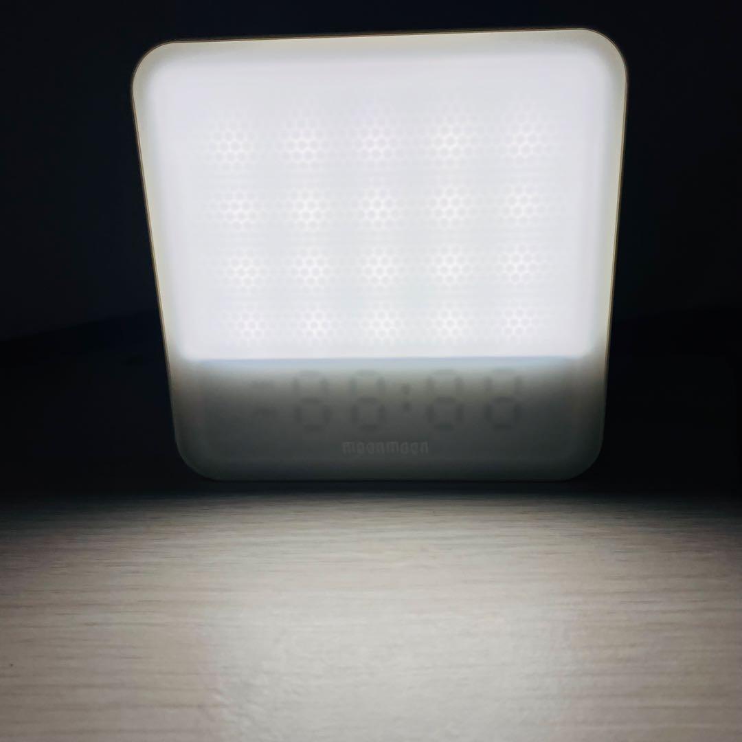 moonmoon トトノエライト　目覚まし時計　光目覚まし時計ACアダプター付き