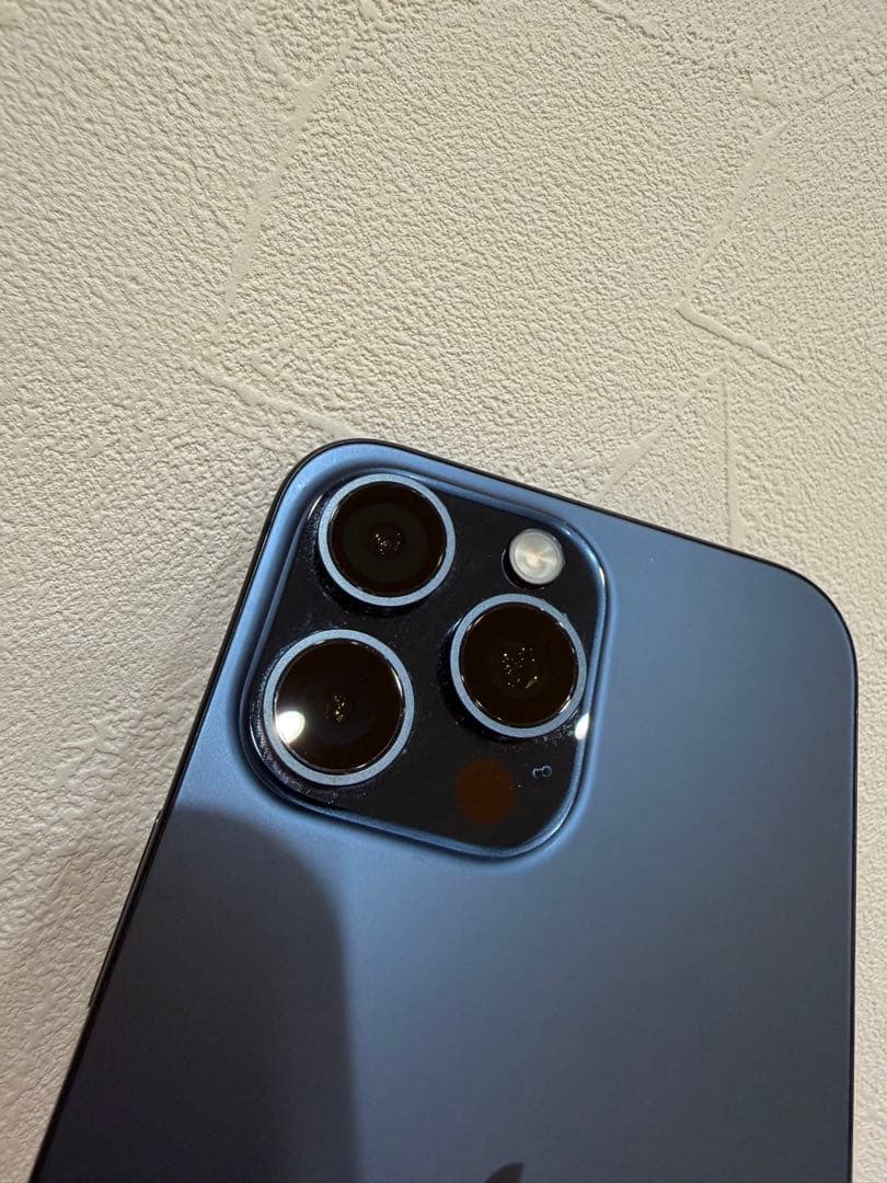 iPhone15promax 1TB Apple care + ブルーチタニウム