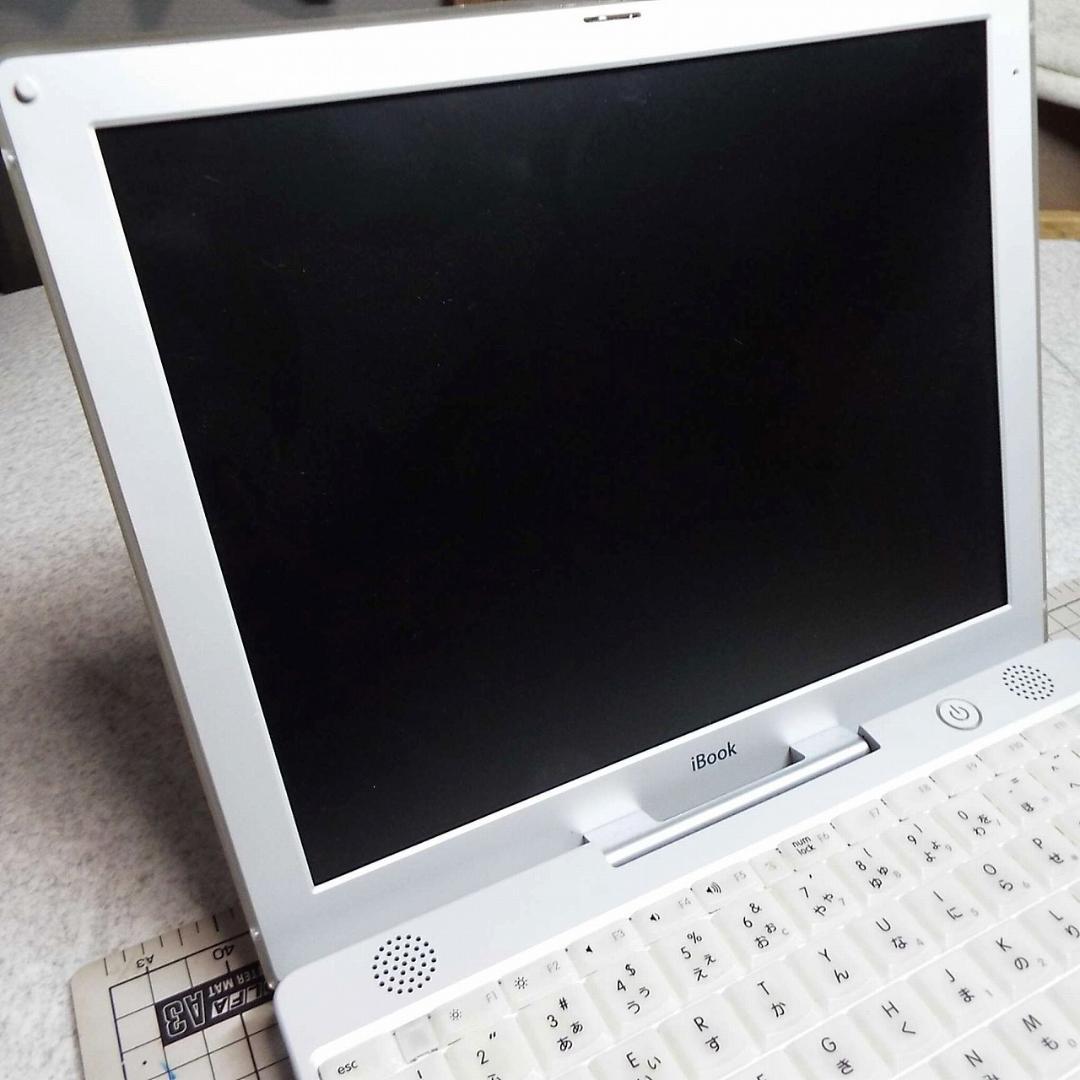 美品_起動可_Apple iBook-G3-800MHz_AC線他付属