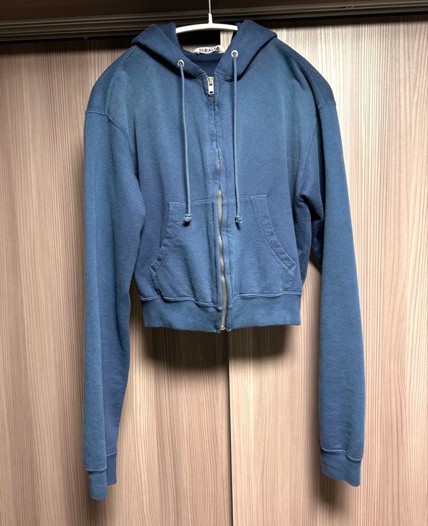 トップス AURALEE PRODUCT DYED SWEAT ZIP PARKA 1