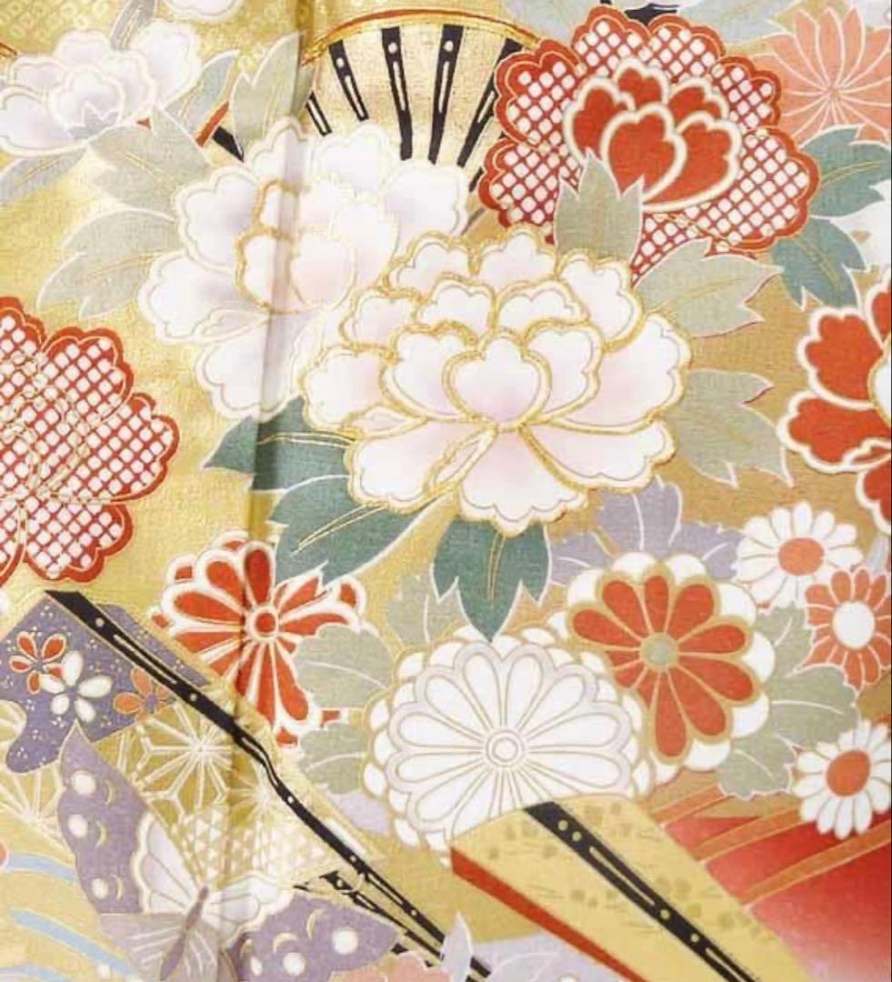 【中古品】振袖・エンジ下黒波【b232】/成人式/卒業式/結婚式/