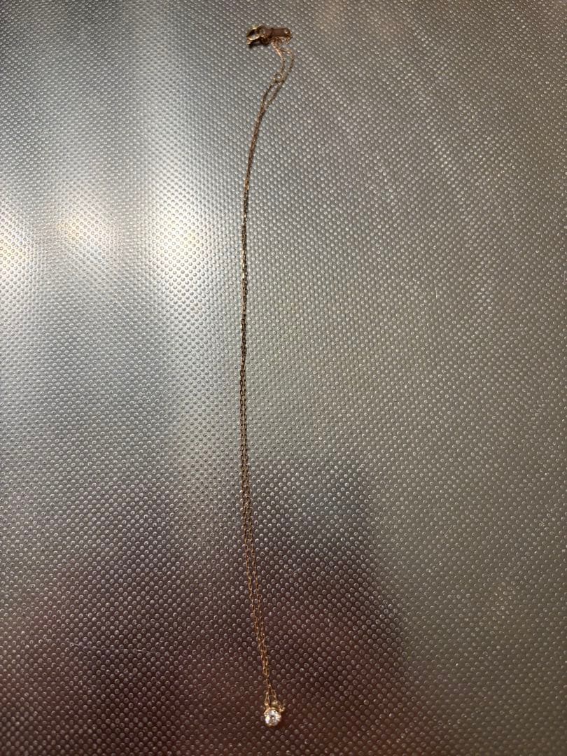 4℃ネックレス　ピンクゴールド