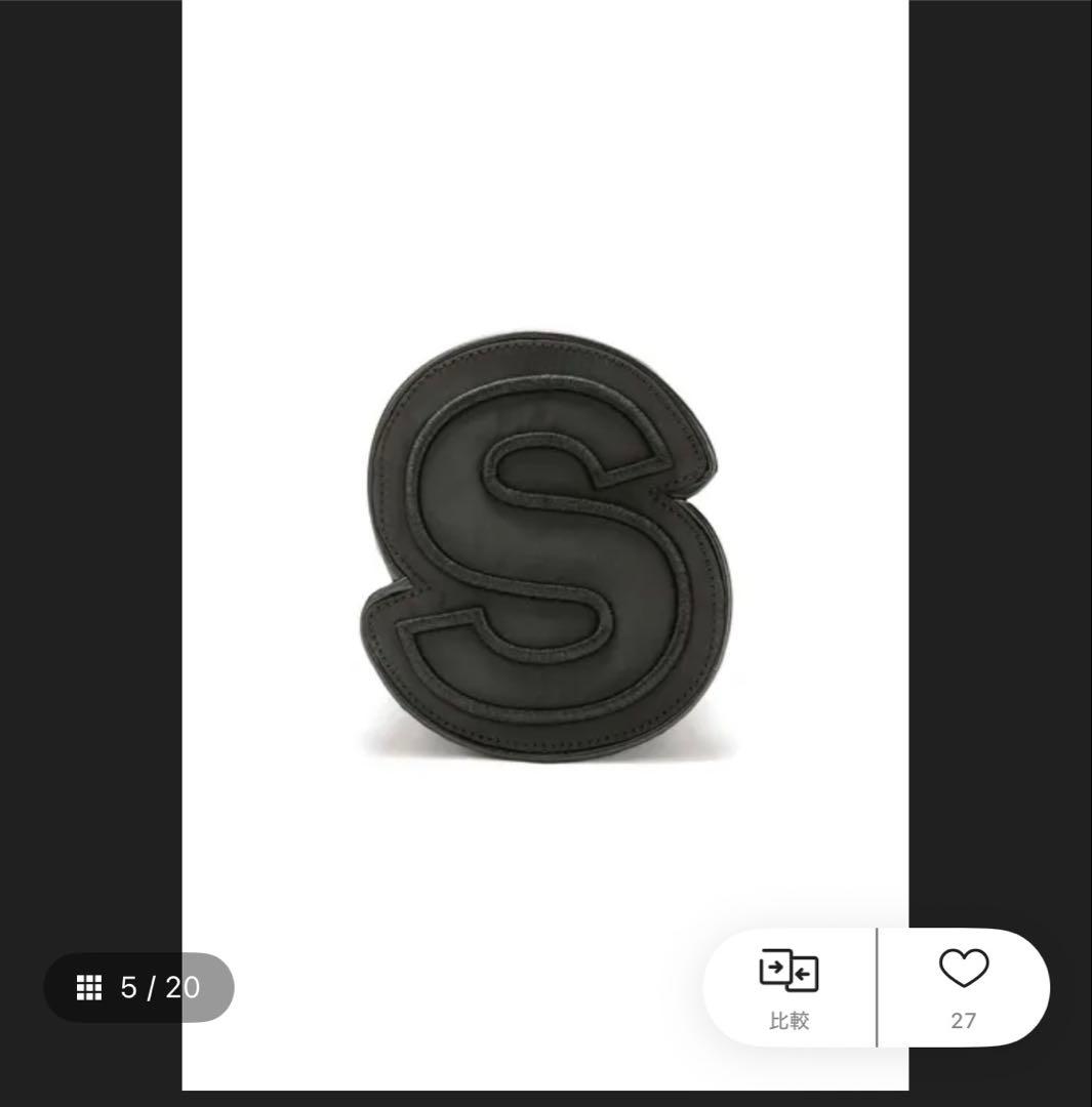 sacai ブラック ナイロン巾着