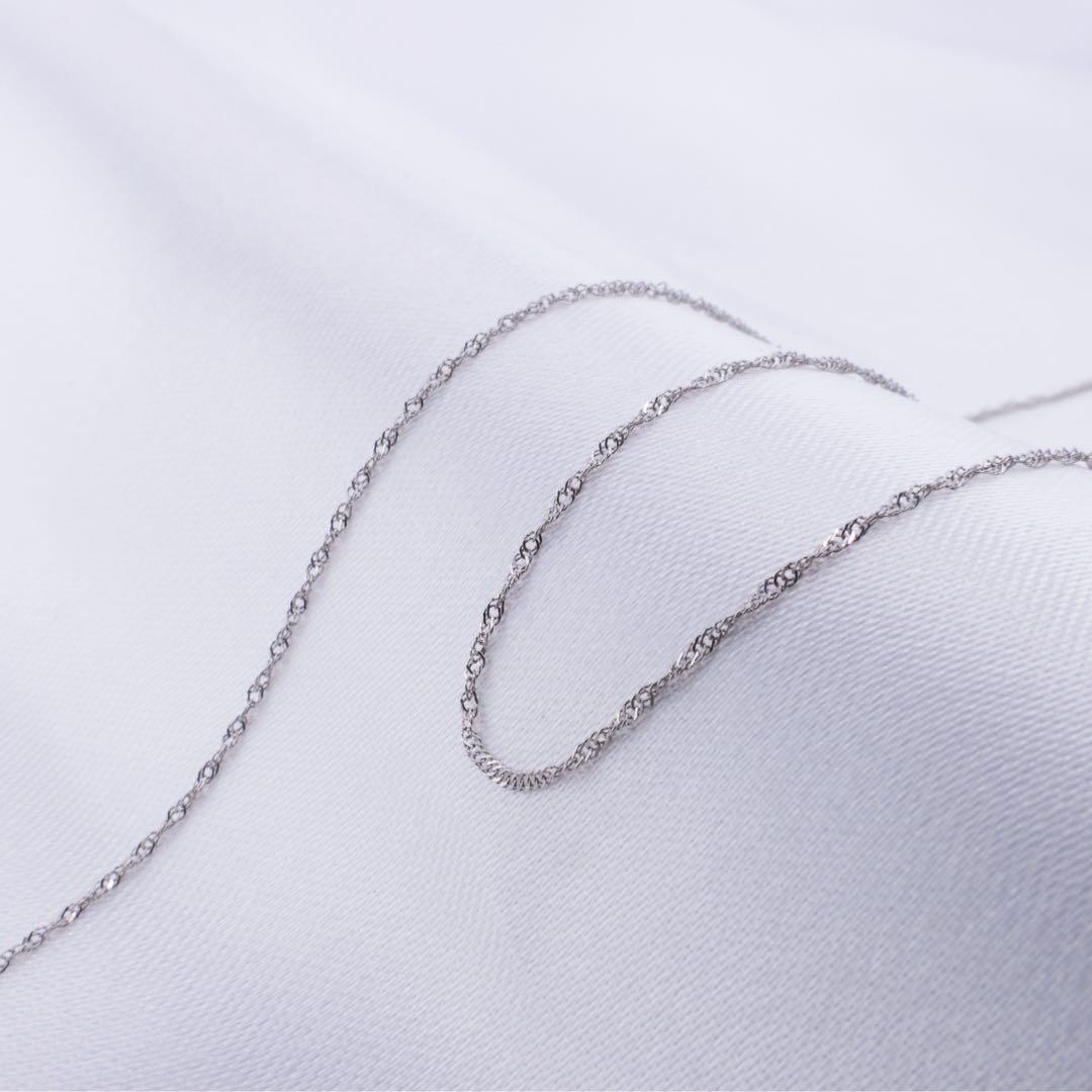 新品❗️Pt950 プラチナスクリュー♡45cm アジャスターカン付