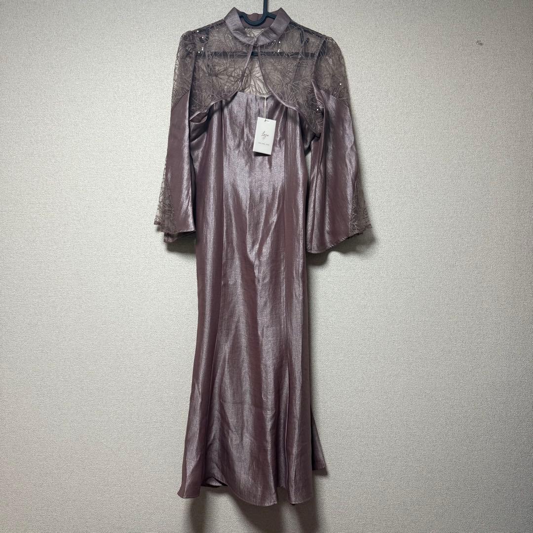 新品タグ付き Leja ボレロ付きパーティードレス ピンク M