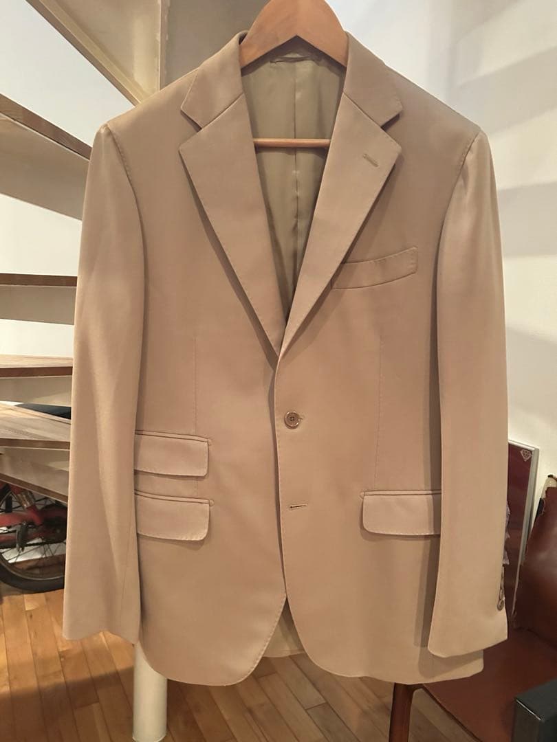 ベージュ BEAMS F ネオクラシック テーラードJKT