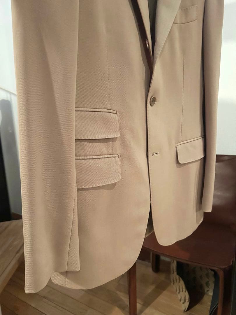 ベージュ BEAMS F ネオクラシック テーラードJKT