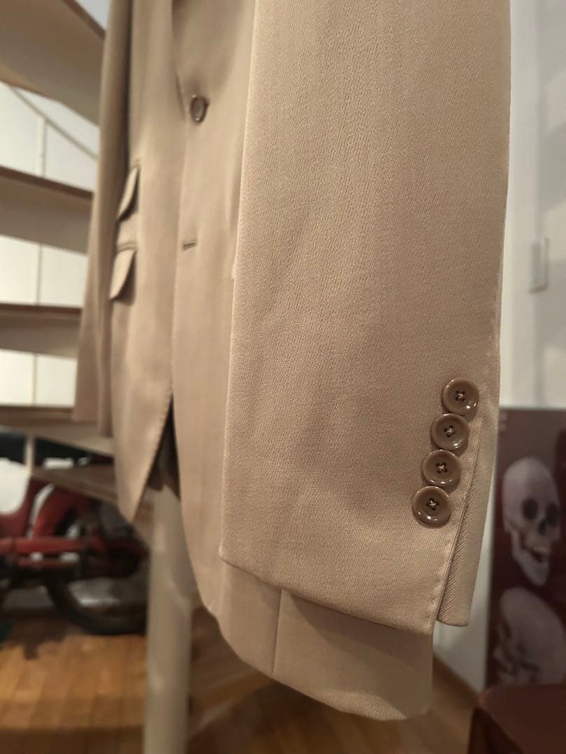 ベージュ BEAMS F ネオクラシック テーラードJKT