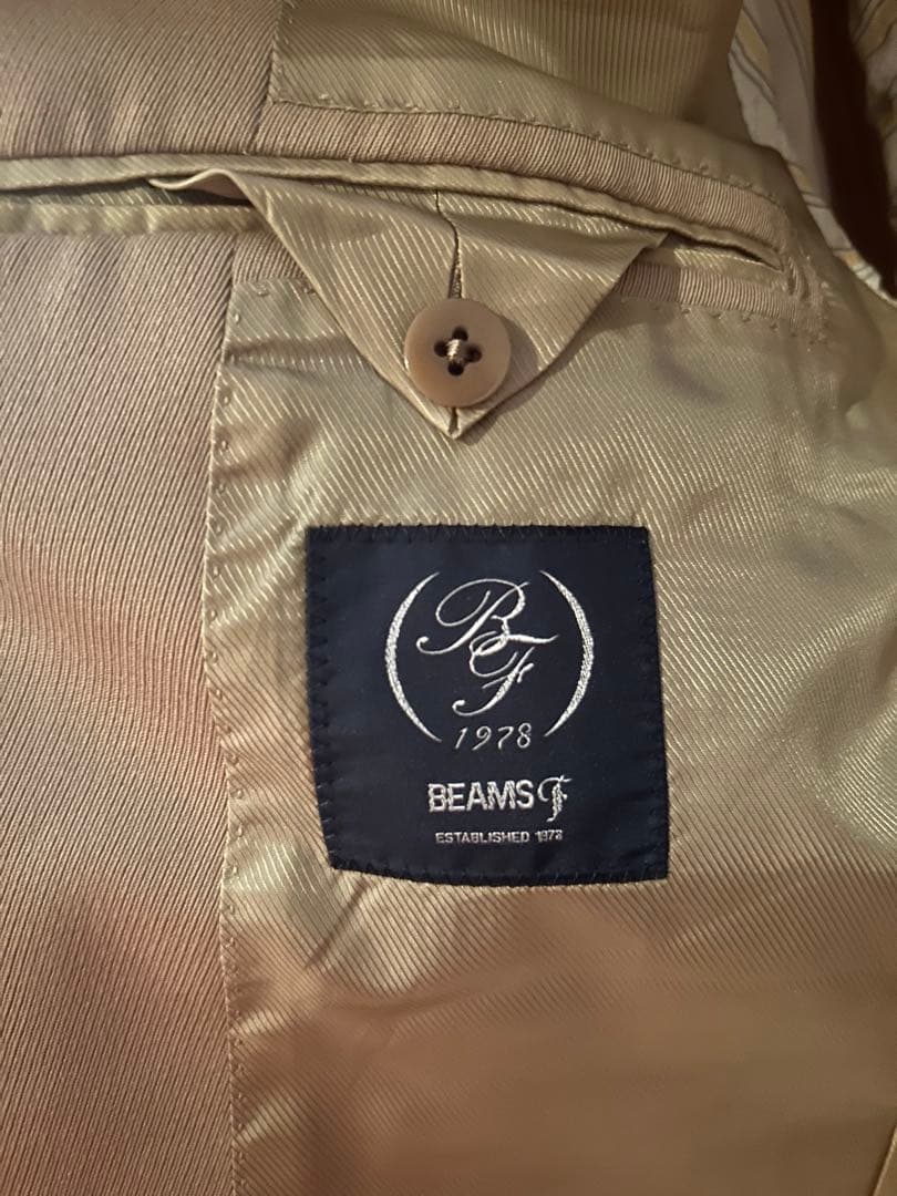 ベージュ BEAMS F ネオクラシック テーラードJKT