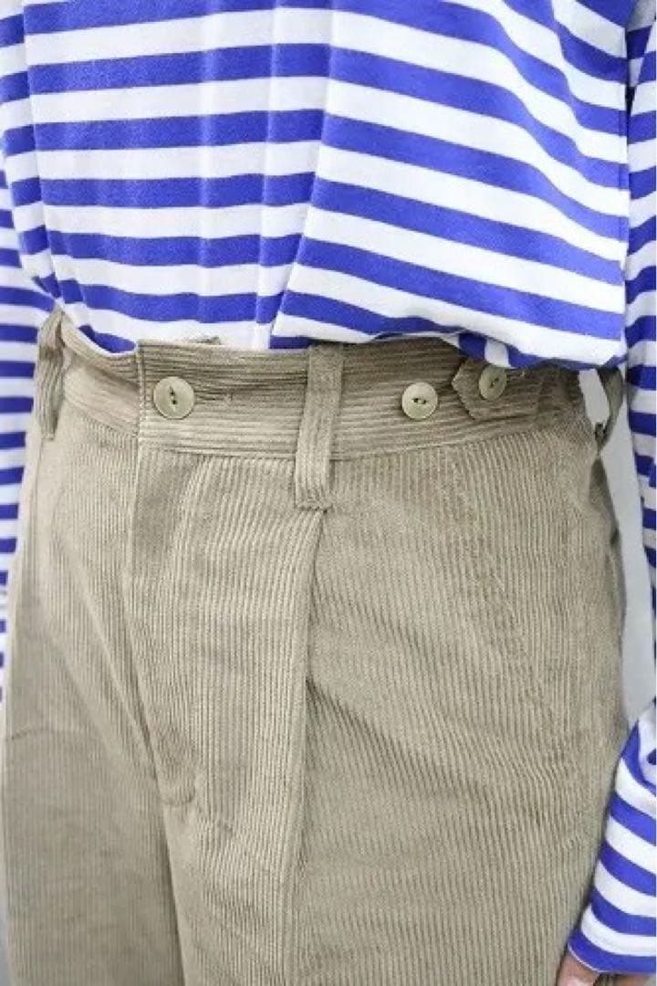 Porter des boutouns【ポルテデブトン】　コーデュロイパンツ