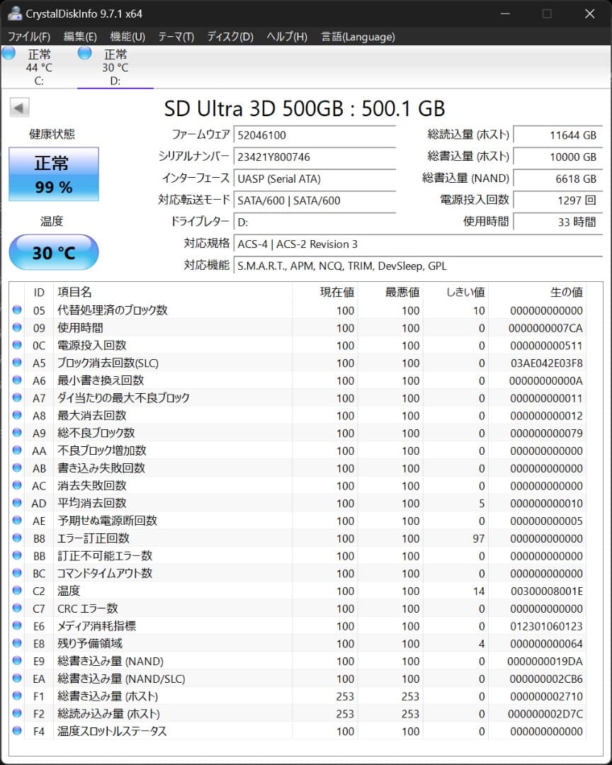 SanDisk 2.5インチSSD 3種類 4台セット