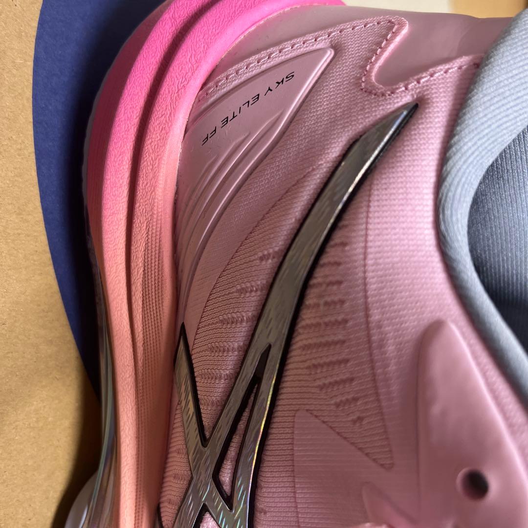 asics バレーボールシューズ ピンク/グレー