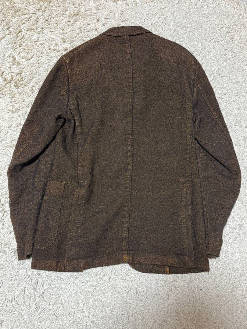 BOGLIOLI 50 COAT テーラードジャケット ブラウン ネップ加工