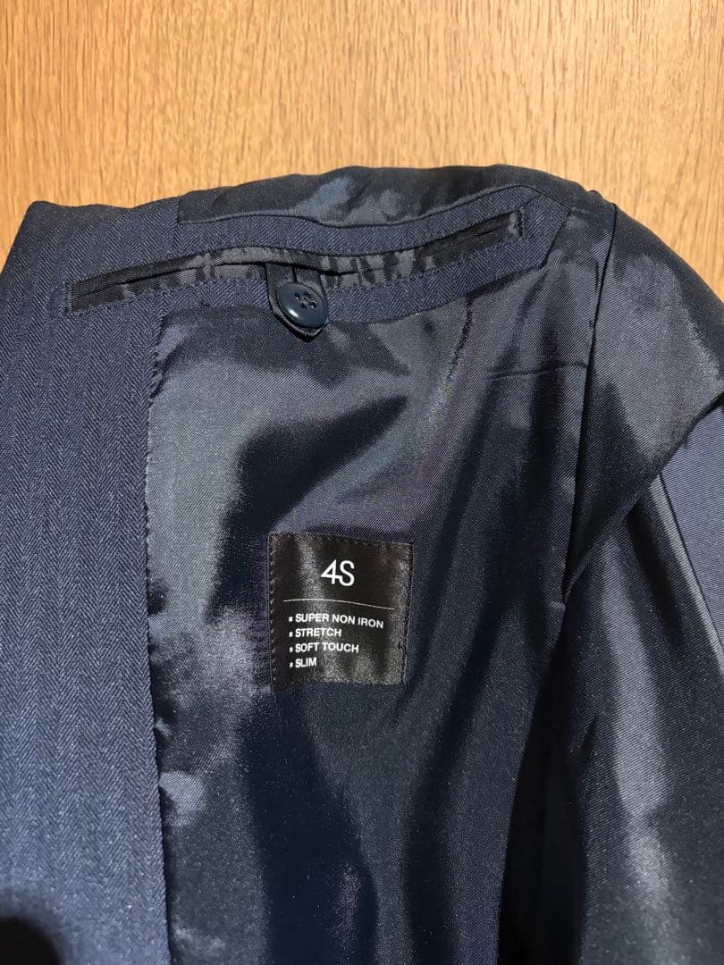 美品✨スーツセレクト　ビジネススーツ　スリーピース　ネイビー Y5