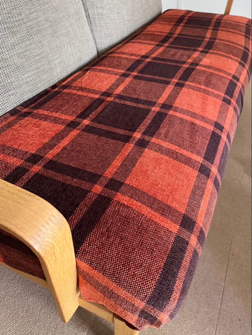 カリモク2-3人掛けソファ(WU4512 E559)