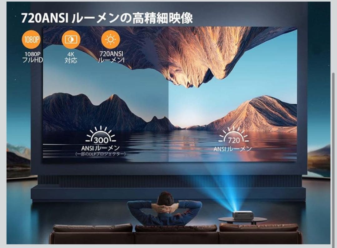 Yaber プロジェクター ジャンク品（リモコン使えません）