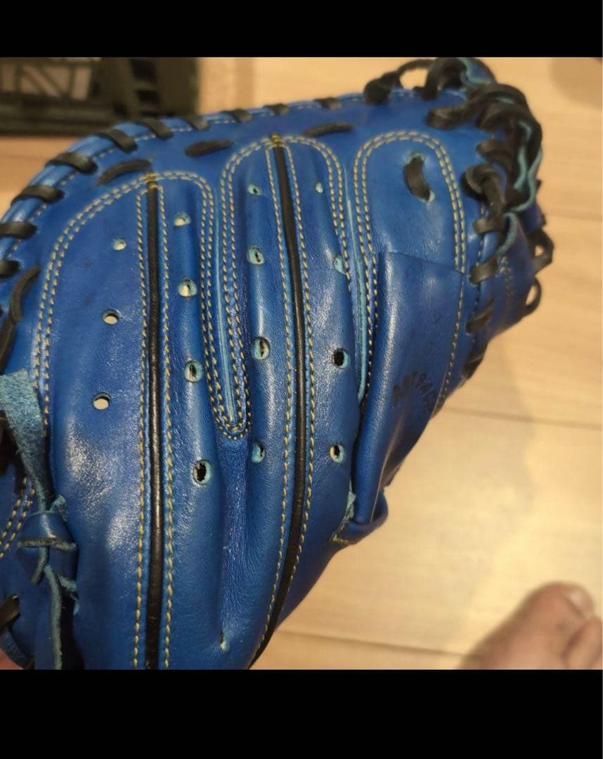 ZETT キャッチャーミット 青