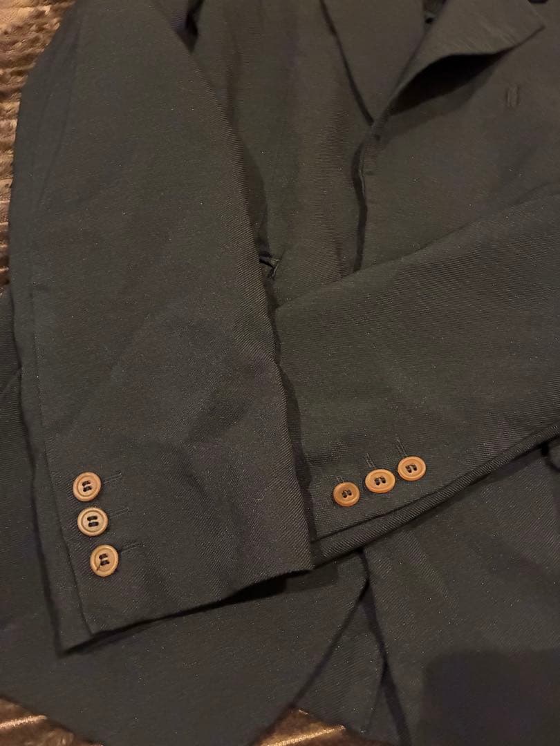 コムデギャルソンオムプリュス　ポリエステル 縮絨　フック　ジャケット 21SS