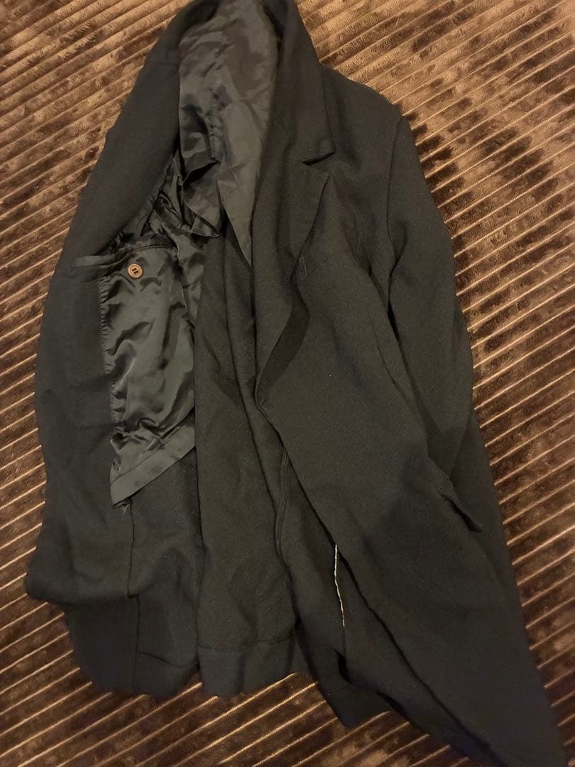 コムデギャルソンオムプリュス　ポリエステル 縮絨　フック　ジャケット 21SS