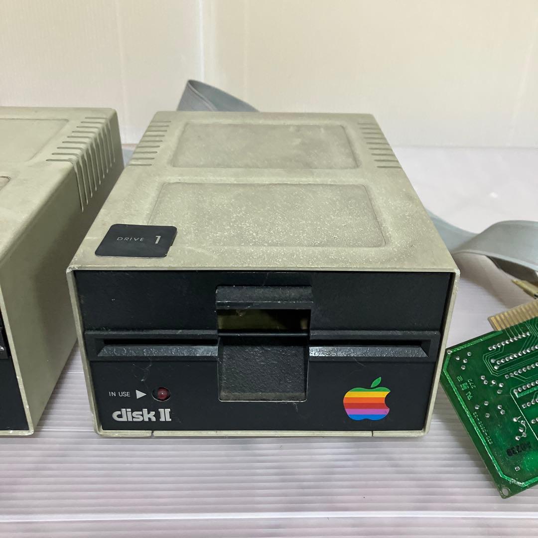 AppleⅡ plus diskⅡ 2台 モノクロディスプレイモニタ