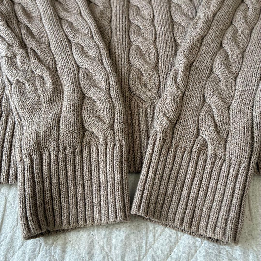 POLO RALPH LAUREN ケーブルニット M ベージュ