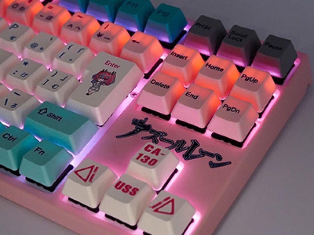 アズレン×ふもコレ ブレマートンモデル キーボード ローズ軸VARMILO