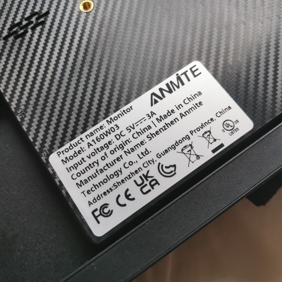 ANMITE 16インチ ポータブルモニター タッチなし 1920x1200