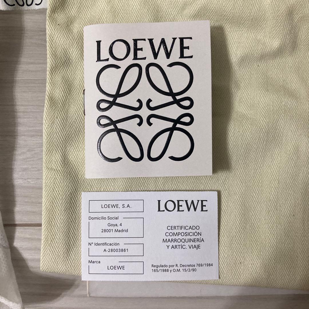 LOEWE クラッチバッグ イエロー/ホワイト