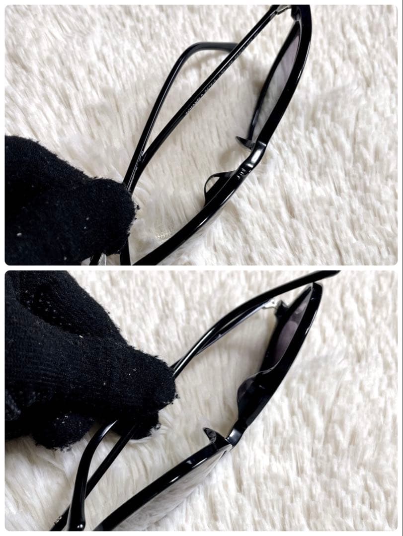 極美品 CHANEL シャネル ブラックフレーム 黒 サングラス ココマーク