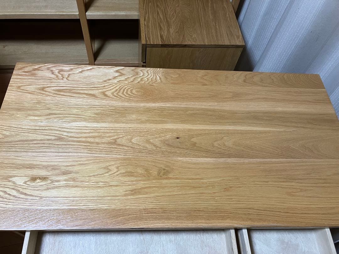 【廃盤品】無印良品 オーク材 机 学習机 テーブル