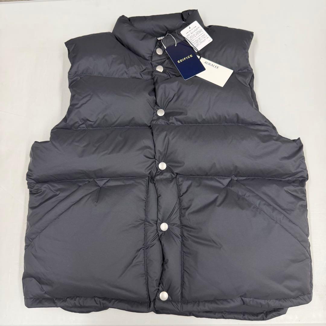 AURALEE 25AW ダウンベスト SUPER LIGHT NYLON 5黒