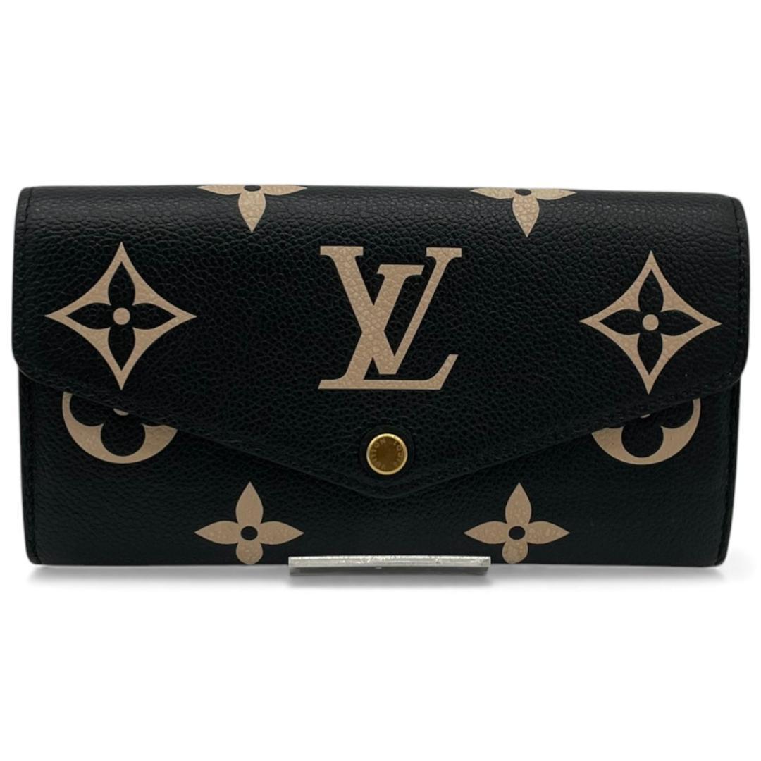 【超極美品】ルイヴィトン 長財布 ポルトフォイユ・サラ モノグラム アンプラント