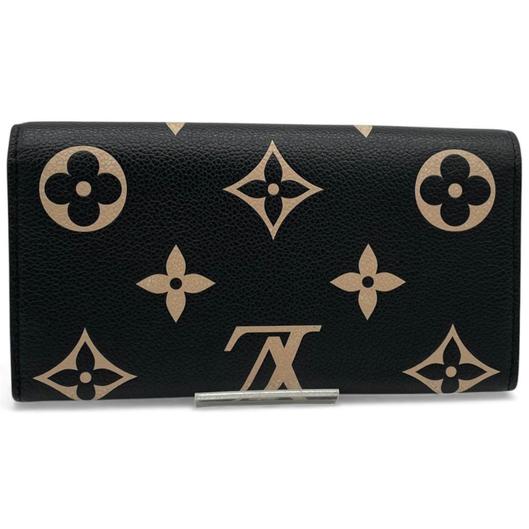 【超極美品】ルイヴィトン 長財布 ポルトフォイユ・サラ モノグラム アンプラント