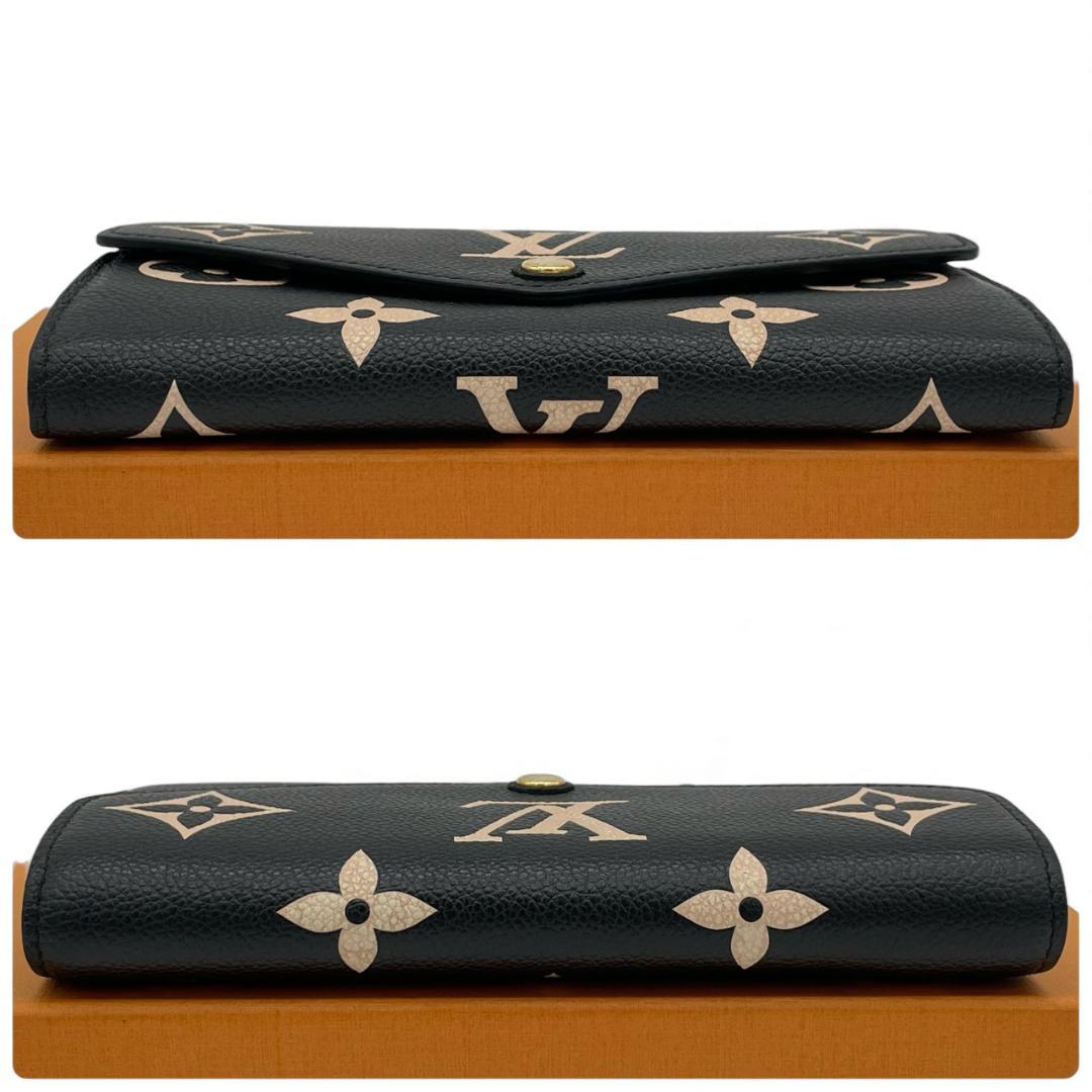 【超極美品】ルイヴィトン 長財布 ポルトフォイユ・サラ モノグラム アンプラント