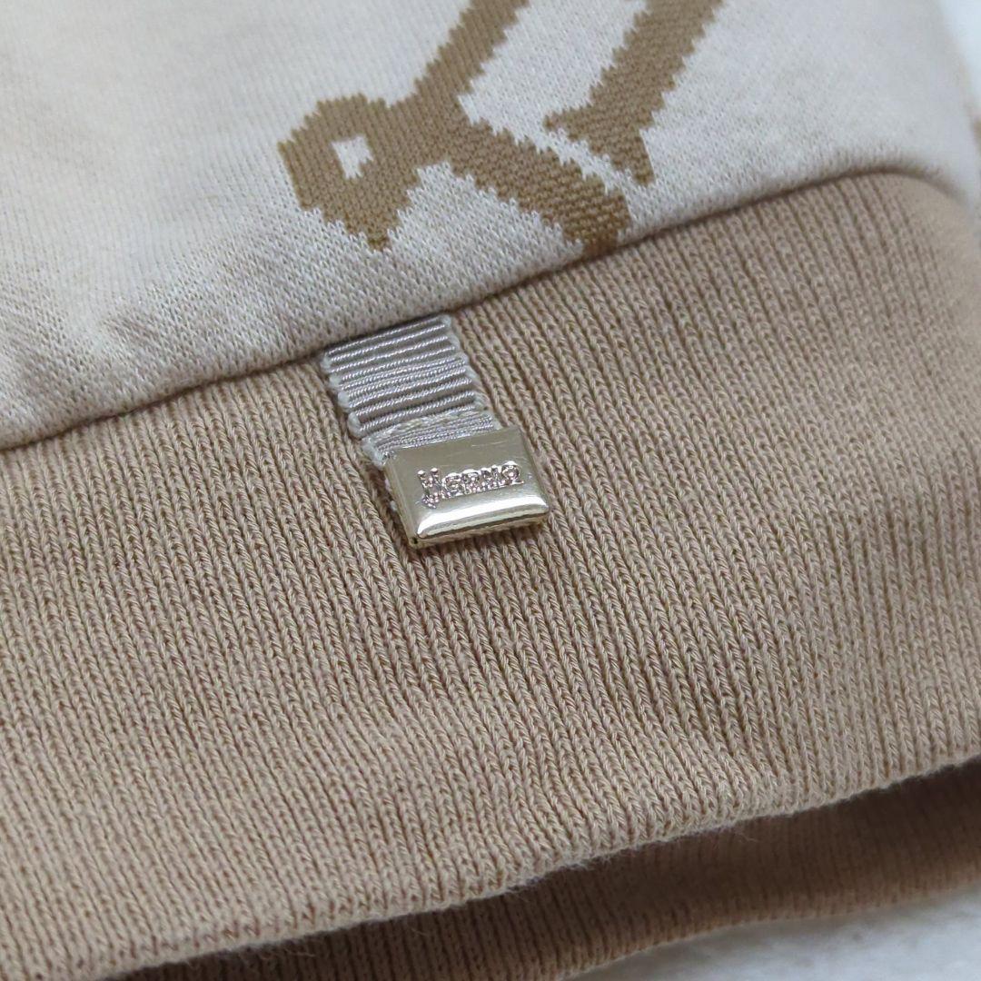 HERNO 42 近年モデル 総ロゴ モノグラム カーディガン ブラウン