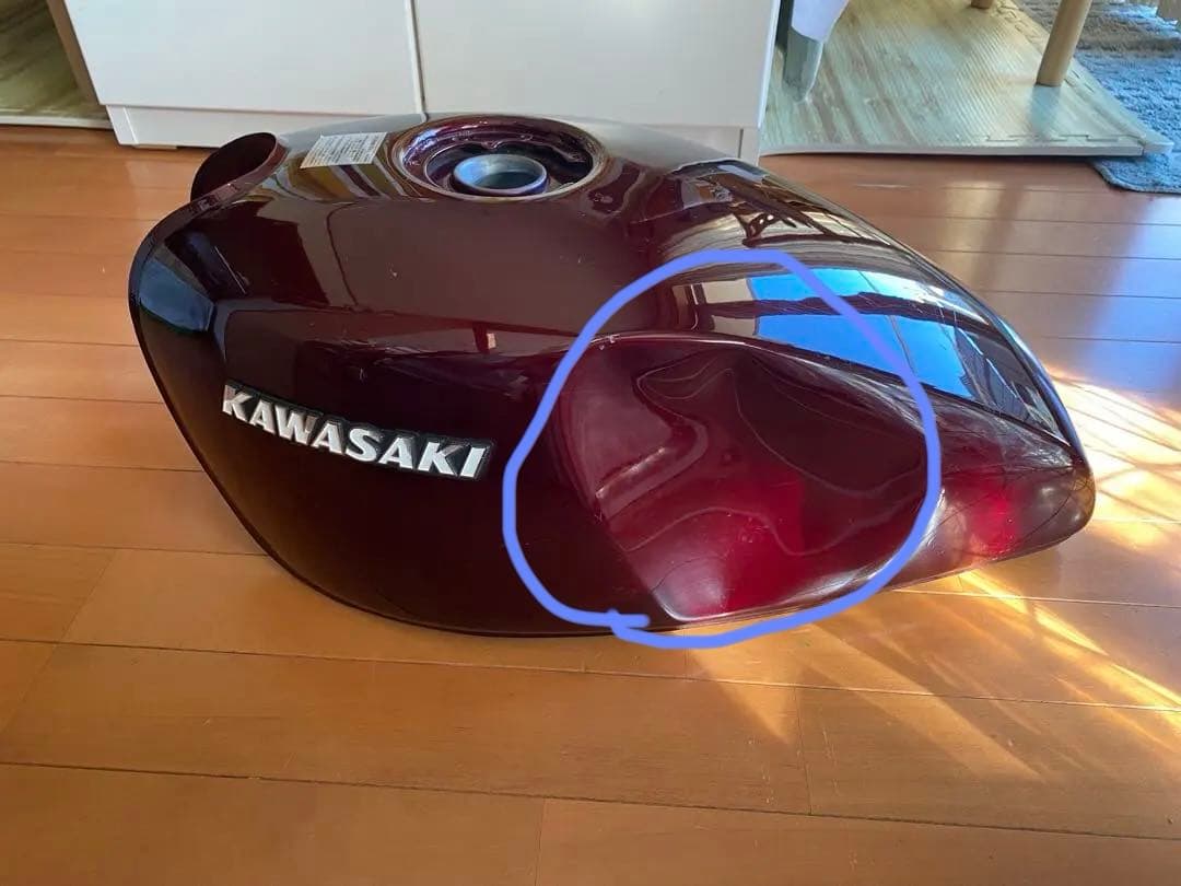 K*S様 KAWASAKI ゼファー400用　ワインレッド バイクタンク