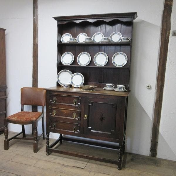 イギリス アンティーク 家具 ドレッサー カップボード キャビネット 6619c