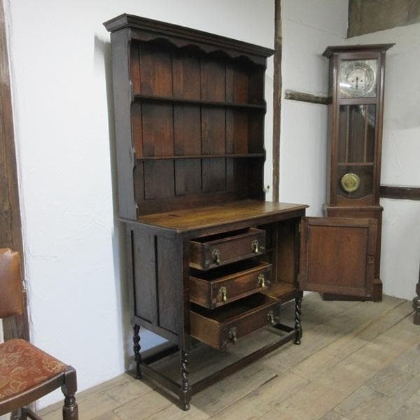 イギリス アンティーク 家具 ドレッサー カップボード キャビネット 6619c