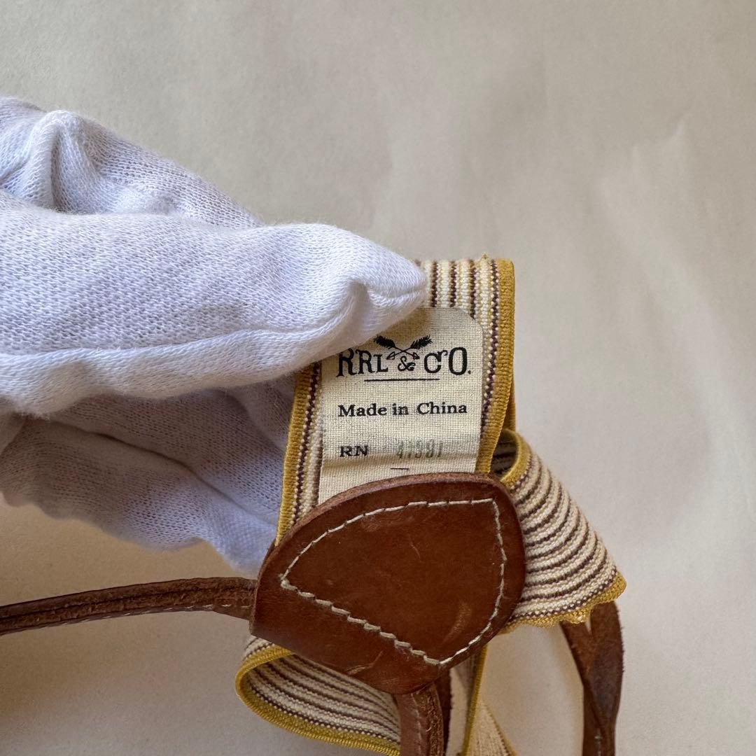 【RRL】ストライプ サスペンダー