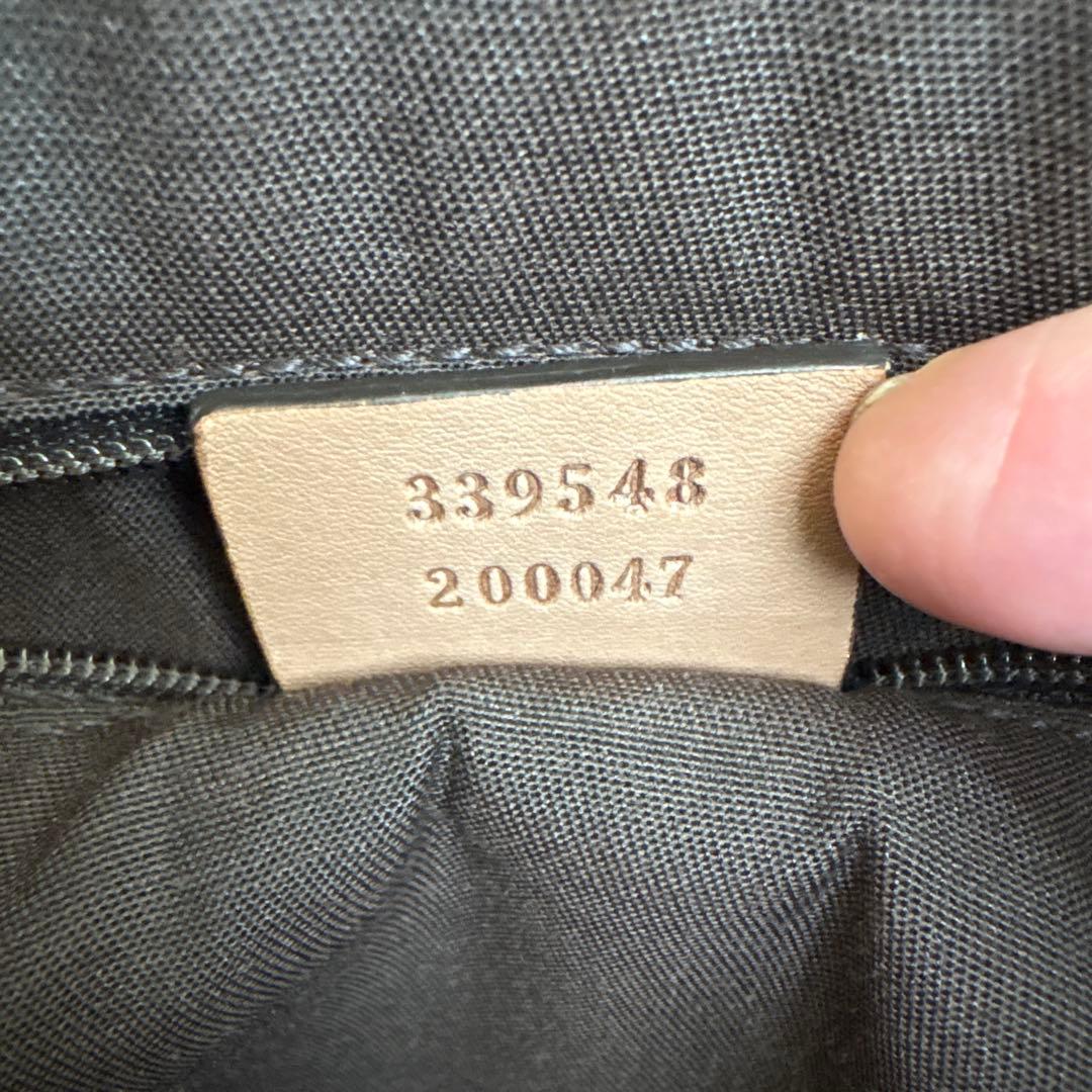 GUCCI ベージュ レザー バッグ