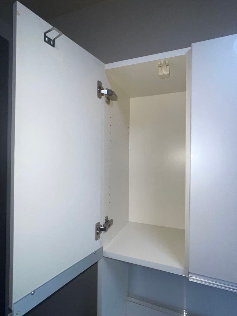 【超美品・取説あり】パモウナ ホワイト食器棚・キッチンカウンター 幅100cm