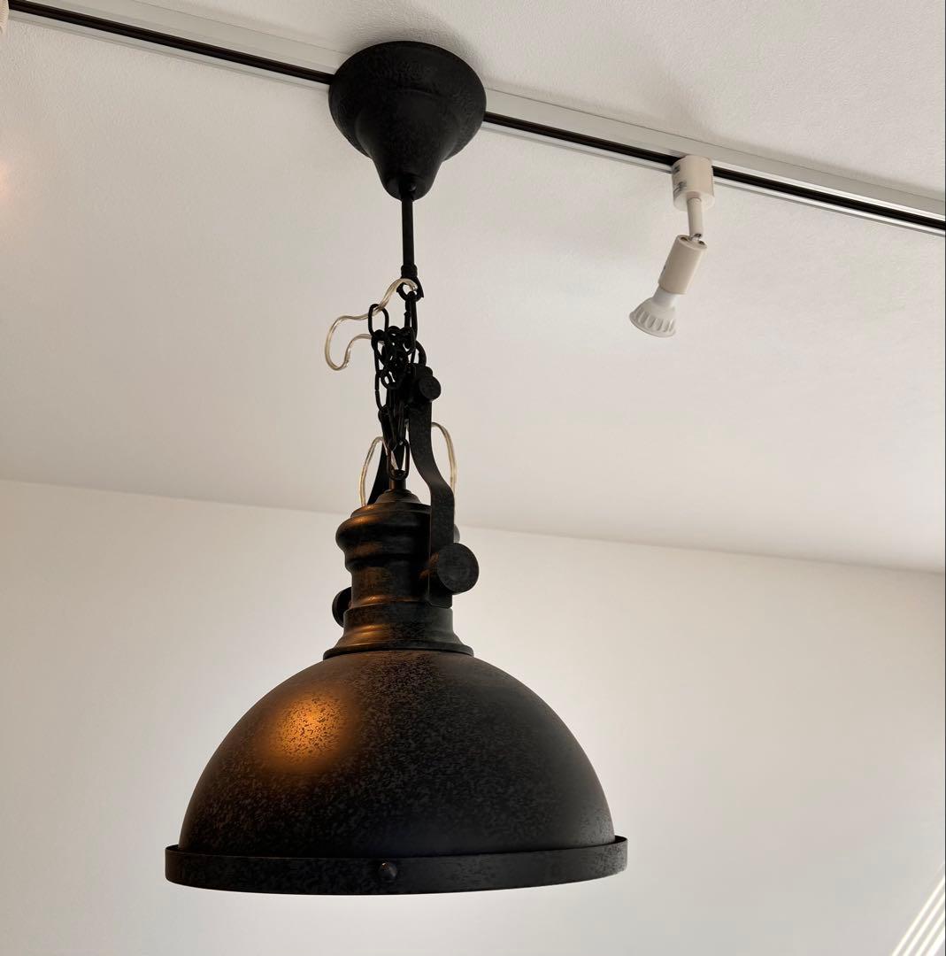 2個セット　インダストリアル　ペンダントライト　ブラック