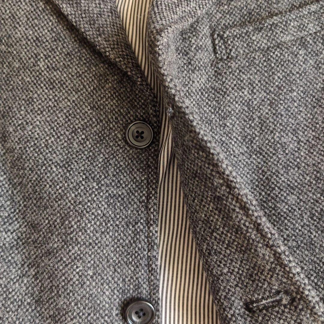 美品★ワーカーズ　メープルリーフジャケット　グレー　ホームスパン　ツイード38