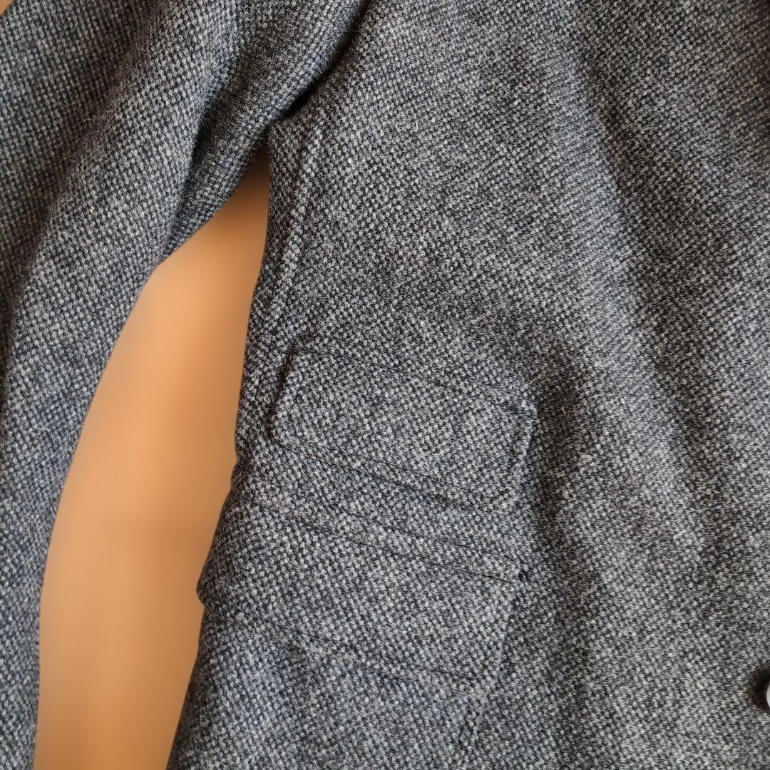 美品★ワーカーズ　メープルリーフジャケット　グレー　ホームスパン　ツイード38