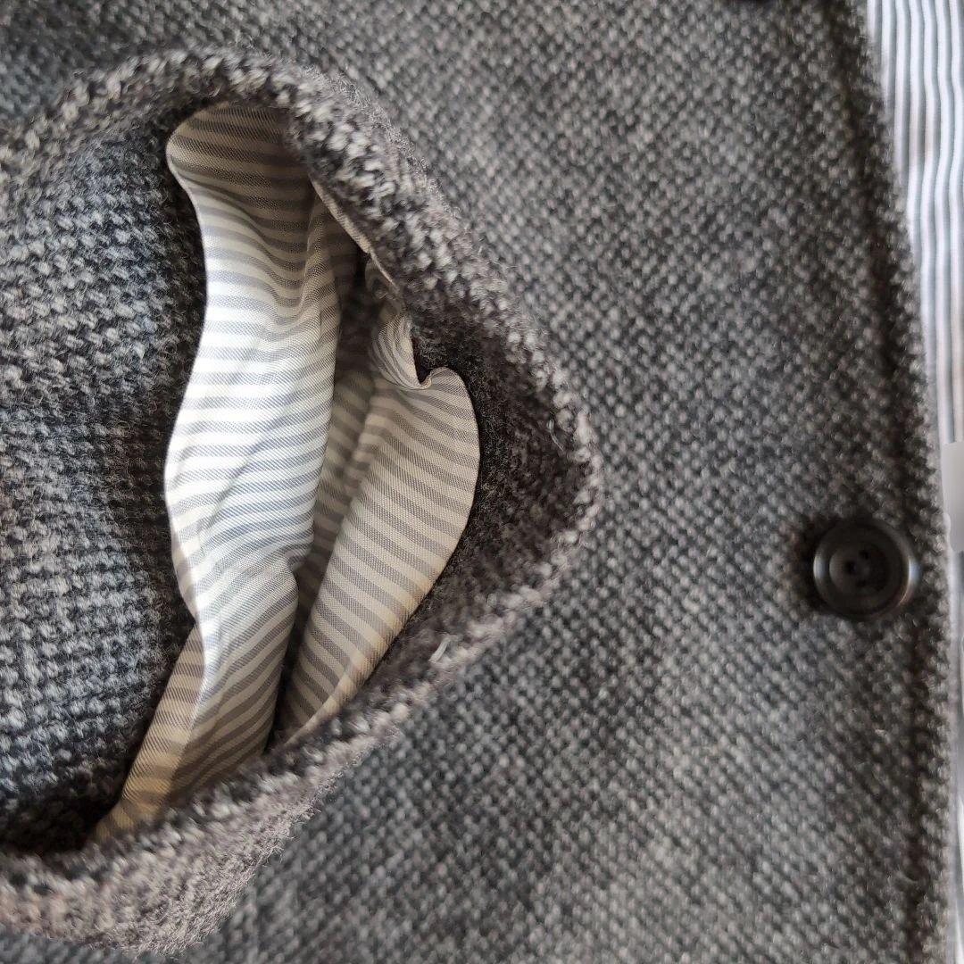 美品★ワーカーズ　メープルリーフジャケット　グレー　ホームスパン　ツイード38