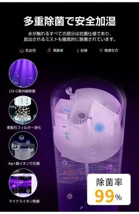 加湿器 10L 超音波 上から給水 アロマ 大容量 リモコン付 タイマー 省エネ